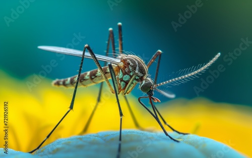 macro close-up of normal female mosquito © RMedia