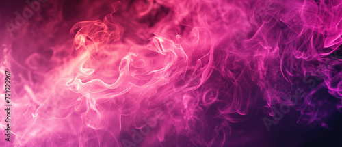 Tongues of pink fire on clear black background, pink flames and sparks background design