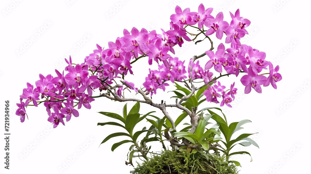 Exotic orchid plant isolated on white with clipping path. Exotic orchid plant isolated on white with clipping path.