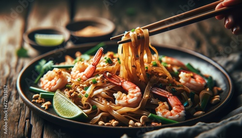 Pad thai noodle photo