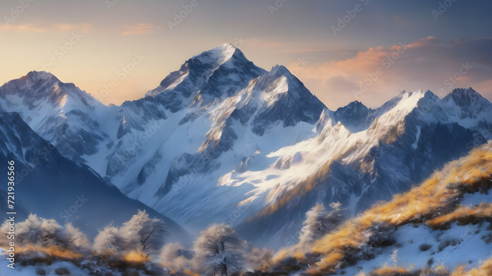 Snow covered mountains in winter, Swiss mountains in winter, Snow mountain landscape wallpaper, snow mountain images, mountain wallpaper