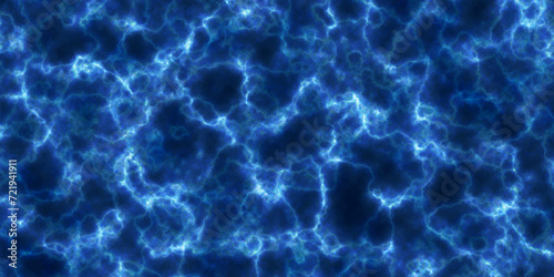  abstract fractal background with power light energy field waving and particles. Electricity storm blue seamless texture. cosmic plasma energy. 