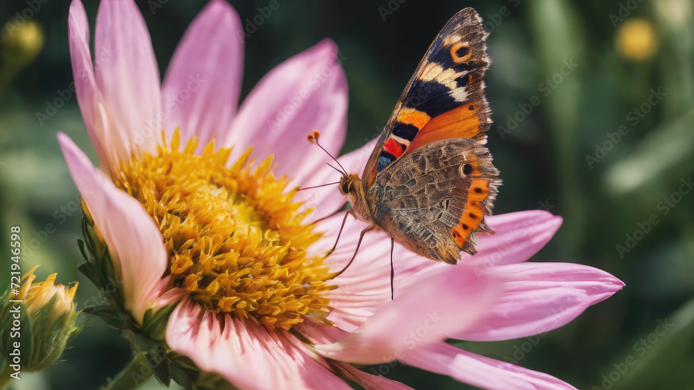 Butterfly on flower, Monarch butterfly on flower  butterfly sitting on flower wallpaper  
