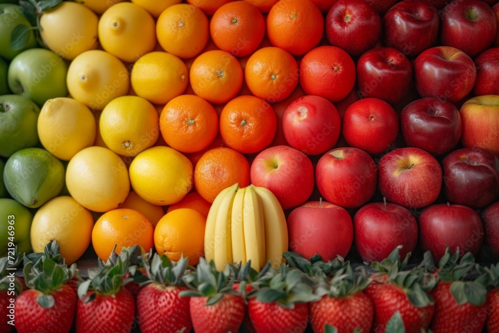 Fresh fruits, vibrant nutrition