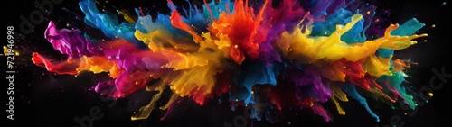 a colorful explosion of paint © sam