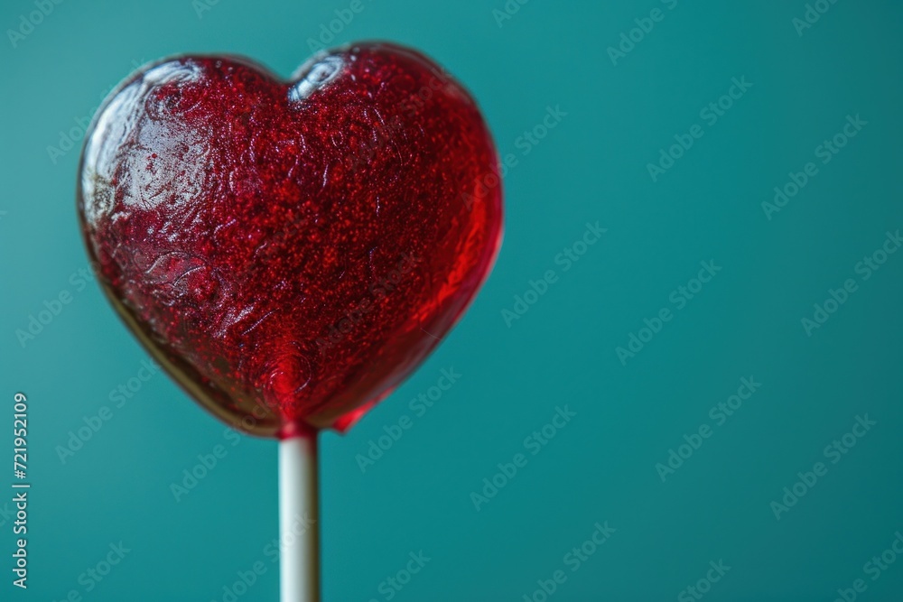 a heart shaped lollipop a heart shaped lollipop