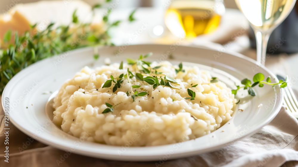 Elegantly plated Italian Risotto Elegantly plated Italian Risotto