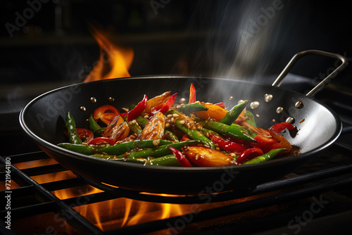 grilled with vegetables. 
