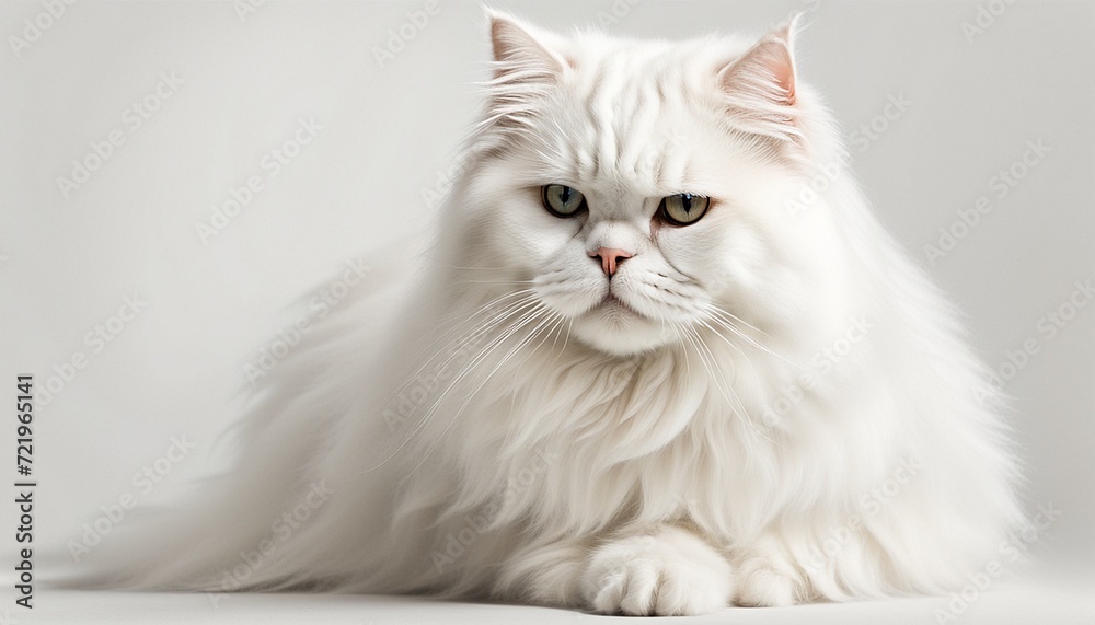 Isolate White Persian Cat