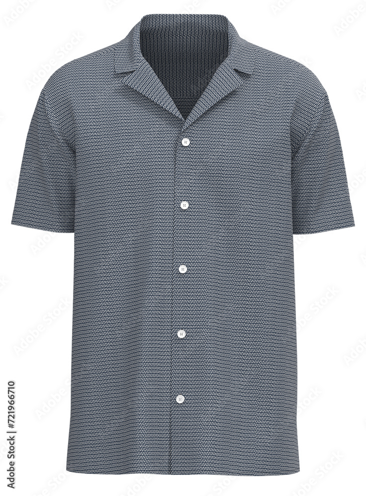 Structured Resort Shirt - 3D Structured Resort Shirt - 3D