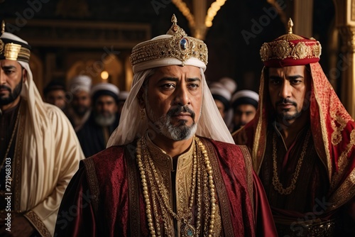 change in the sultans facial expressions