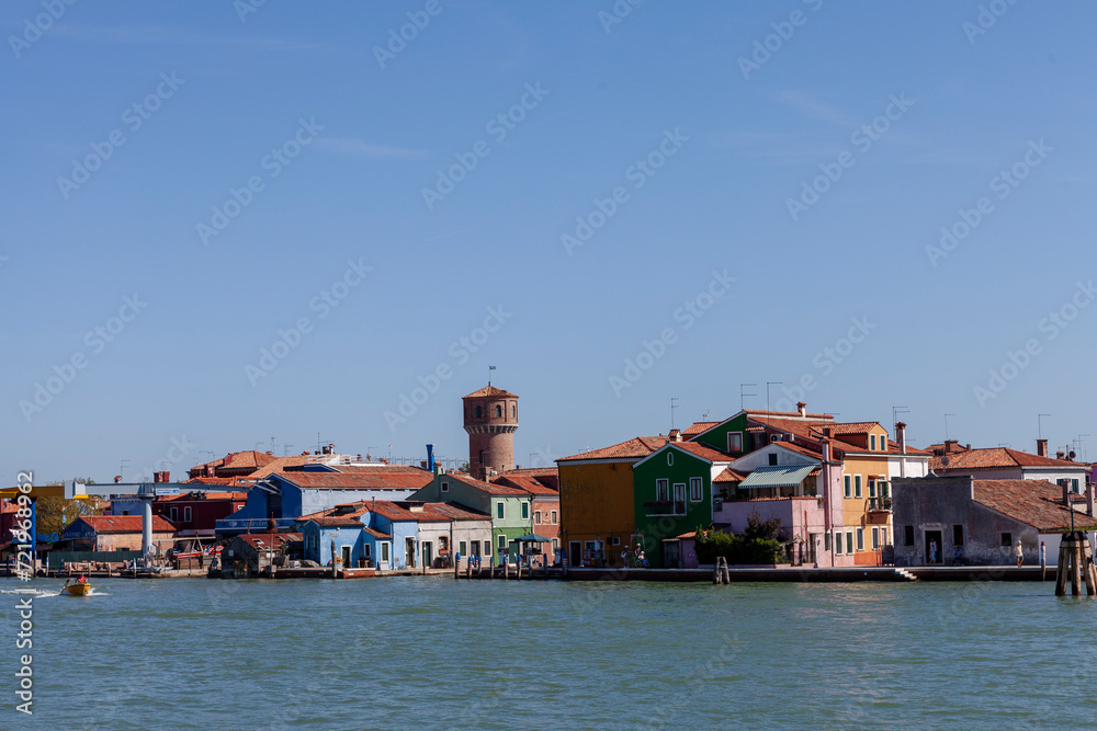 Colourful Houses In Burano, Venetian Lagoon, Italy Colourful Houses In Burano, Venetian Lagoon, Italy