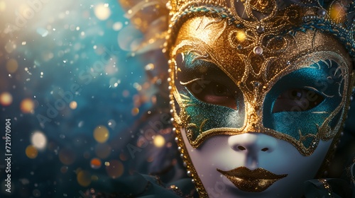 close-up of the masquerade mask © progressman