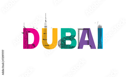 Explore dubai. modern skyscrapers in Dubai
