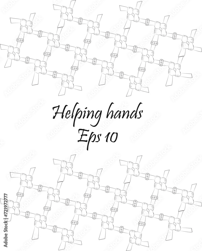 hands holding each other .People diverse hands holding circle to pray for God each other support together teamwork. Eps 10 hands holding each other .People diverse hands holding circle to pray for God each other support together teamwork. Eps 10