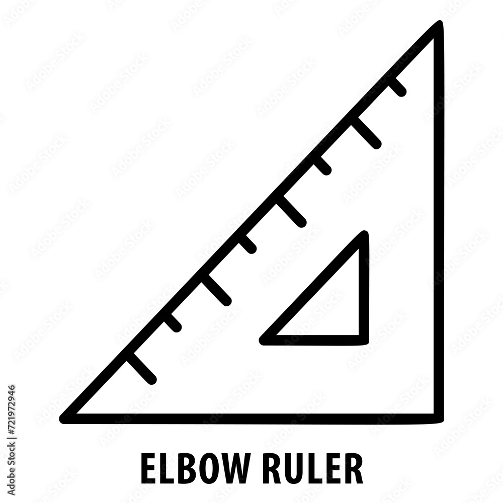 Elbow ruler, measurement, ruler, tool, elbow ruler icon, precision, measurement tool, drafting, design, graphic design, drawing, drafting tool, geometry, ruler icon