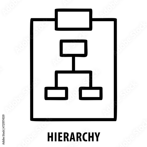 Hierarchy, organization, structure, hierarchy icon, management, leadership, order, levels, structure symbol, corporate, business, command, chain of command, arrangement, hierarchy concept