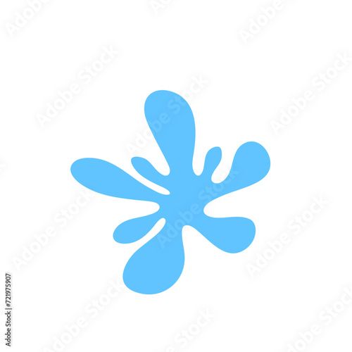 Water Splashes And Water Drops Vector Illustration