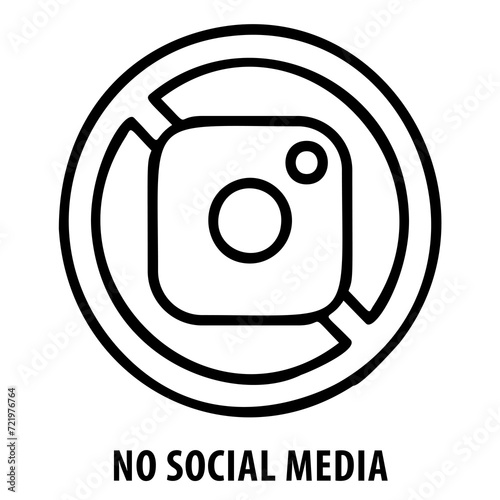 No social media, social media, no social media icon, social media ban, communication, social media restriction, no social media symbol, internet restriction, no online socializing, communication