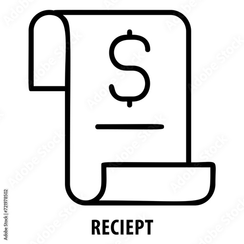 Receipt, invoice, financial, receipt icon, payment, transaction, purchase, financial record, billing, proof of purchase, expense, accounting, payment confirmation, invoice symbol, sales receipt