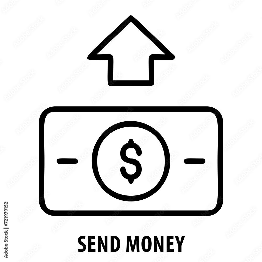 Send money, money transfer, payment, financial transaction, sending ...