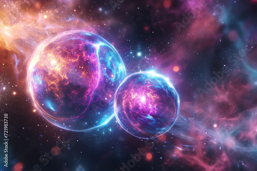 Two quanta generate quantum entanglement tens of thousands of light-years away.