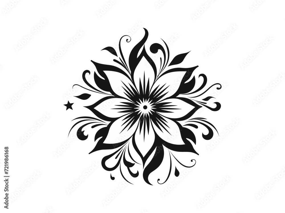 Beautiful minimalist flower illustration art. Beautiful minimalist flower illustration art.