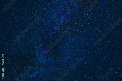 stars background a blue starry sky at dark night © alexkoral