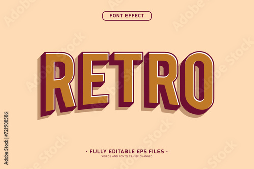 vintage typography style text effect