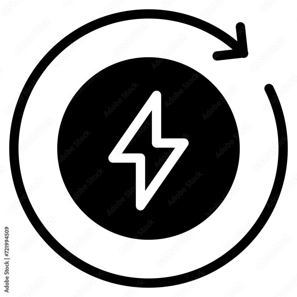Energy renewable icon Energy renewable icon