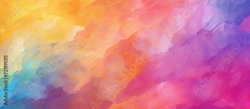 Gold red coral orange yellow peach pink magenta purple blue abstract background photo