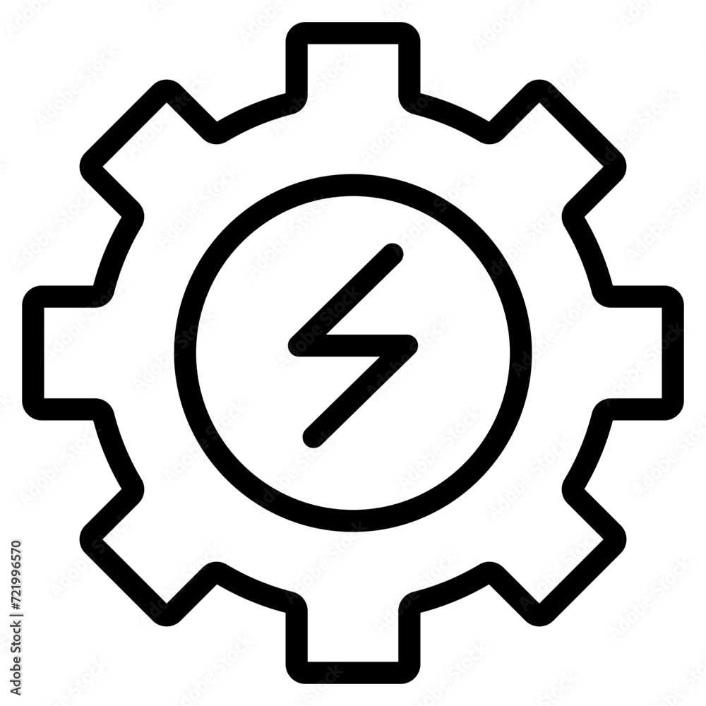 gear with lightning gear with lightning