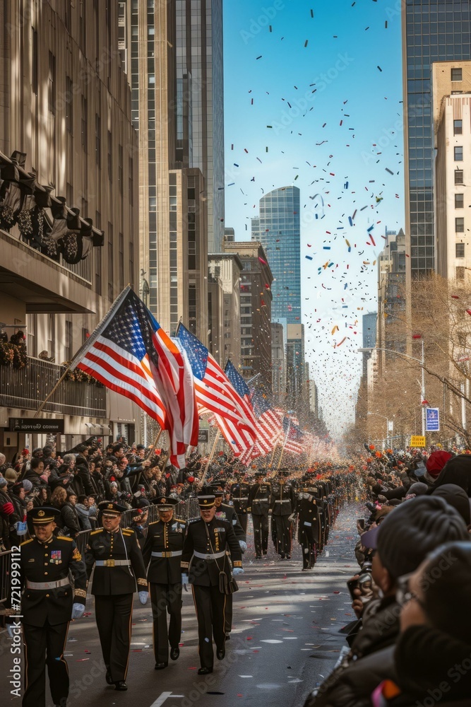 Obraz premium New York City Veterans Day Parade