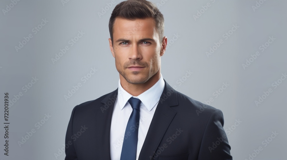 potrait of middle aged CEO manager potrait of middle aged CEO manager