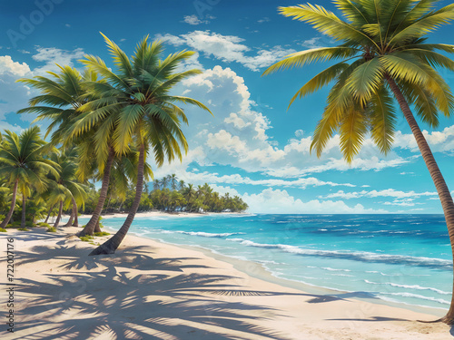 palm tree on the beach