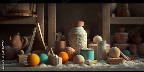 still life with eggs