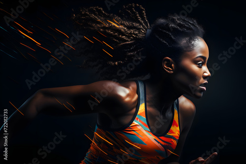 Dynamic Fitness Capture for Motivational Purposes - Featuring an Energetic African Woman