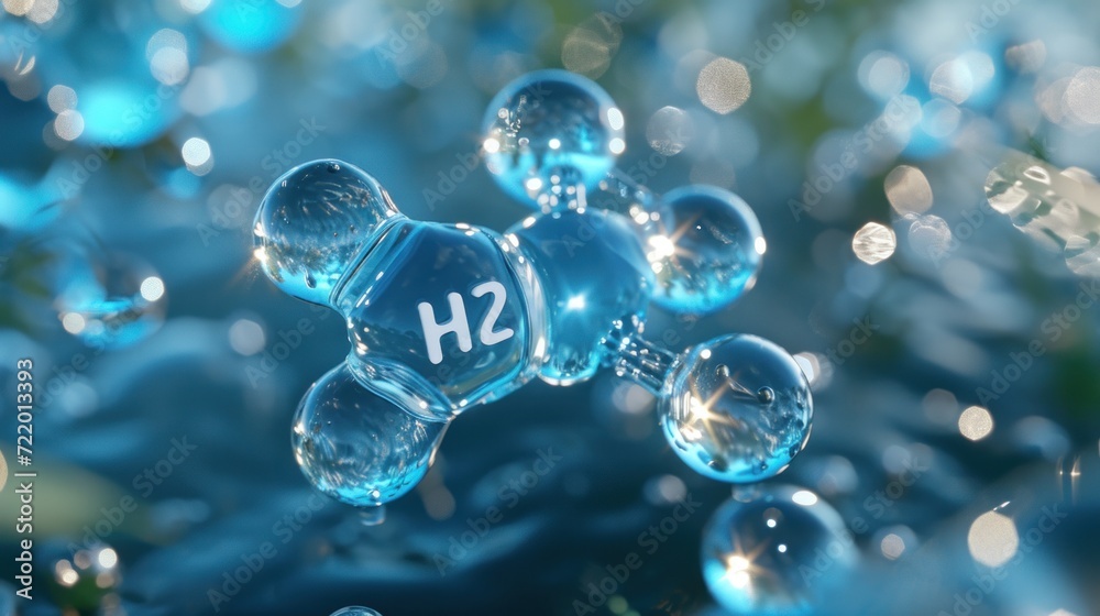 3d H2O Molecule Visualization 3d H2O Molecule Visualization