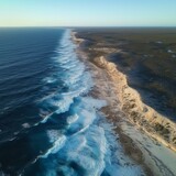 A Beautiful Aerial View of the Rugged Coastline of Western Australia