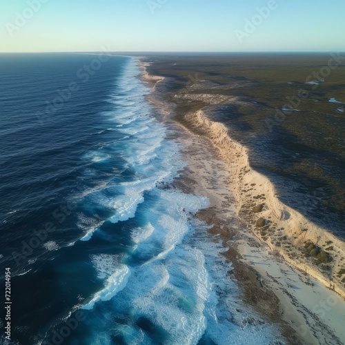 A Beautiful Aerial View of the Rugged Coastline of Western Australia