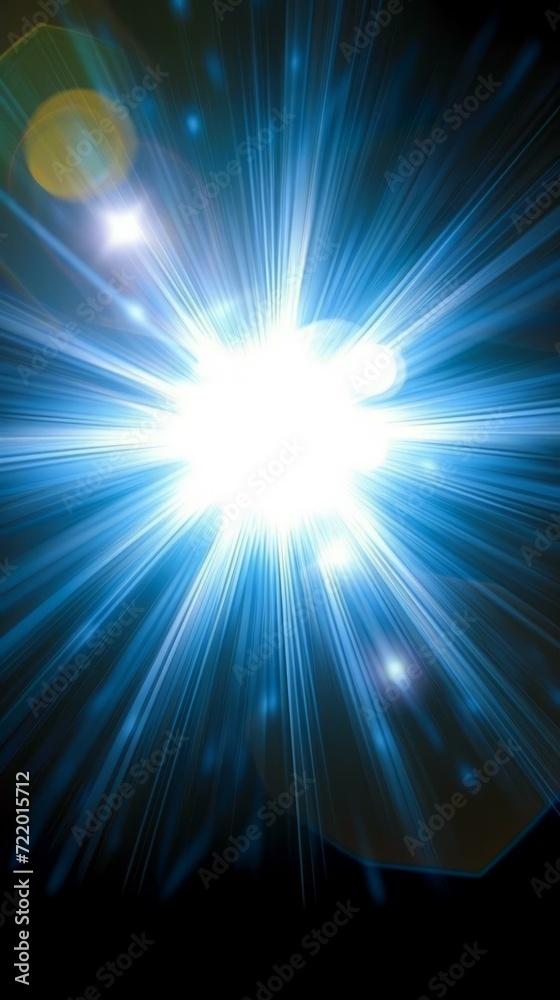 Fototapeta premium Blue and white abstract starburst background