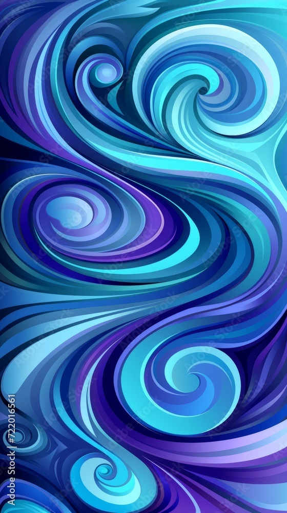 Obraz premium Blue and purple abstract painting