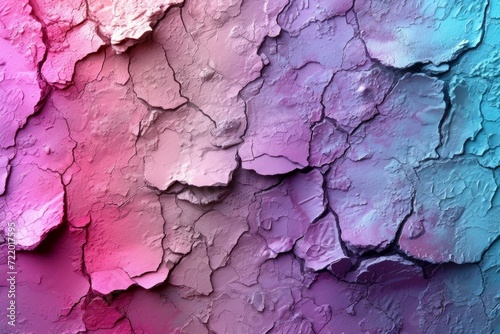 Colorful cracked paint texture