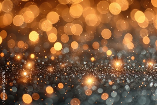 Golden glitter lights background © Adobe Contributor
