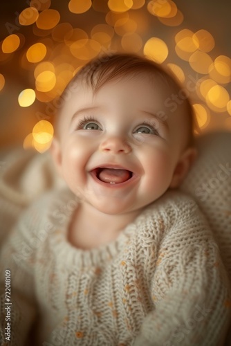 Portrait of a smiling baby