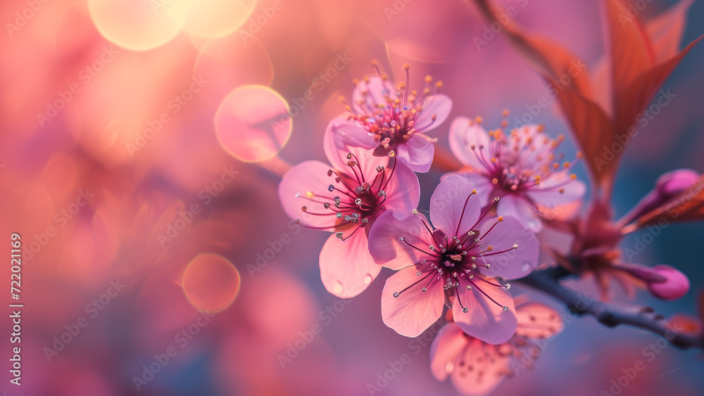 Nature’s Elegance: Detailed Capture of Cherry Blossoms in Natural Light
