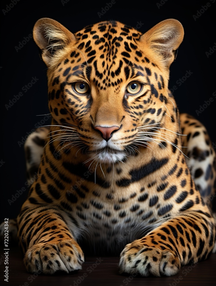 Fototapeta premium close up of a leopard