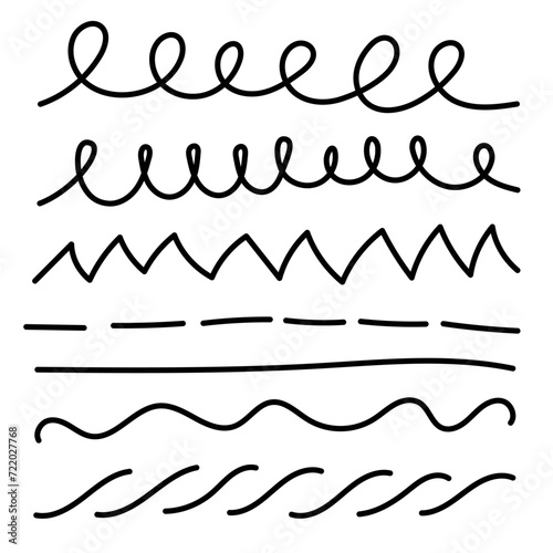 Hand drawn lines collection