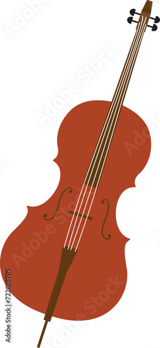 Illustration Musical Instrument ,String Violin Viola ,Cello and Double Bass on transparent, png. double bass, violin photo