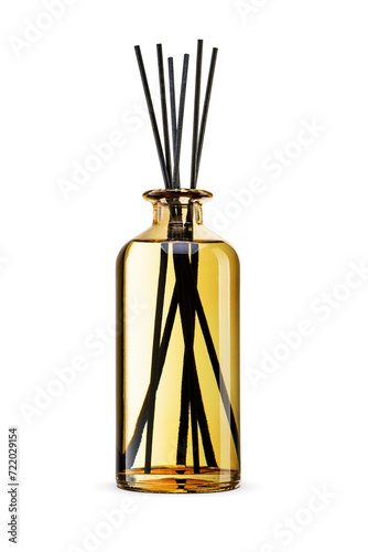 Fotografía Air refresher bottle with black sticks isolated